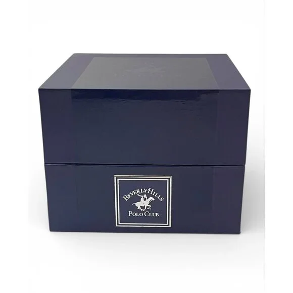 Beverly Hills Polo Club Mens Black Dial Chronograph Watch In Original Box, New - Picture 8 of 11